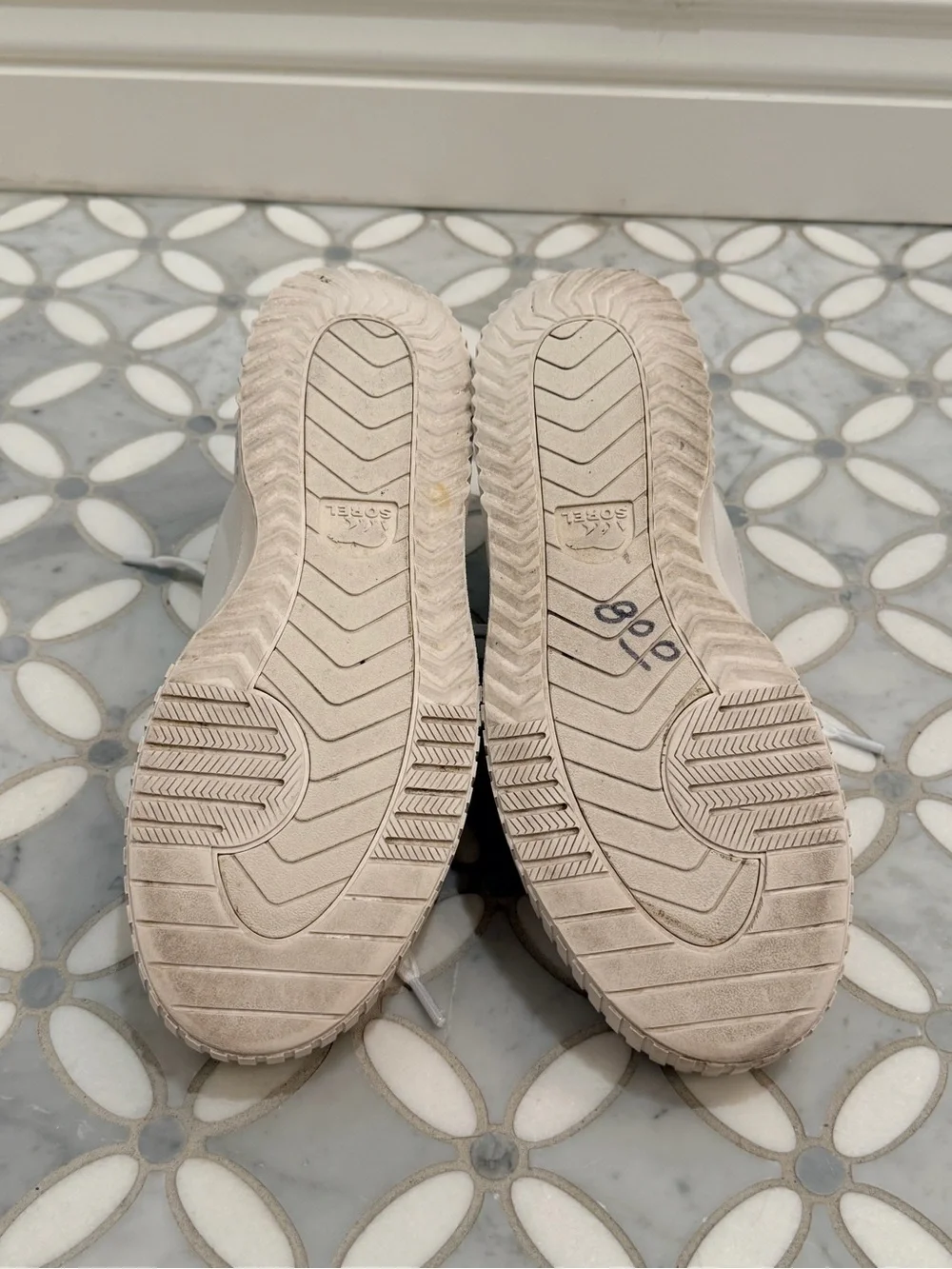 Sorel White Ona Ave Low Waterproof Women's Sneaker Sea Salt Size 10 - Picture 7 of 12